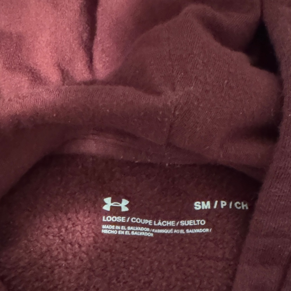 Under Armour Burgundy Pullover Hoodie - Picture 2 of 3